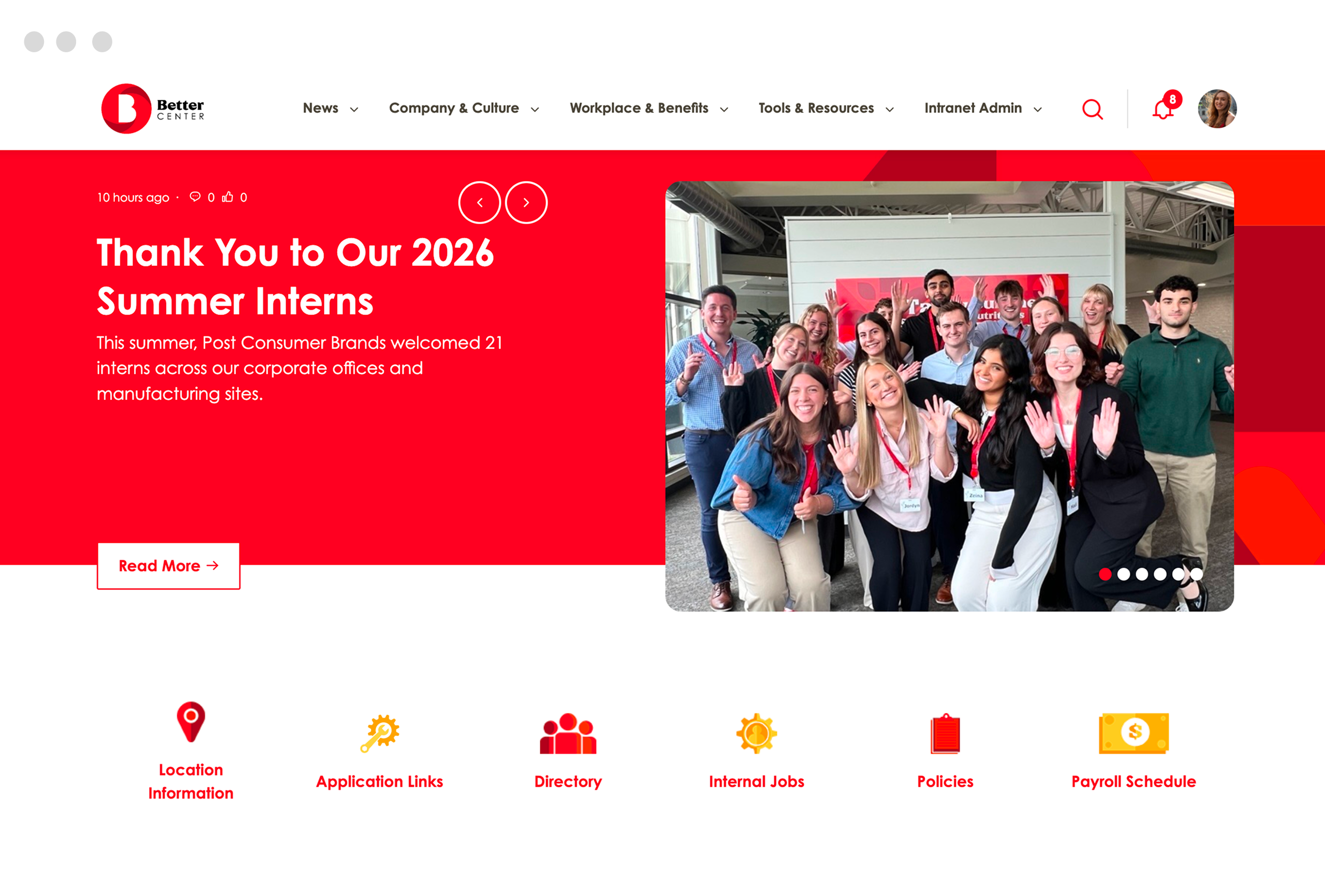 Post Consumer Brands location homepage alternative