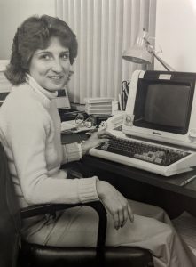 woman at desk